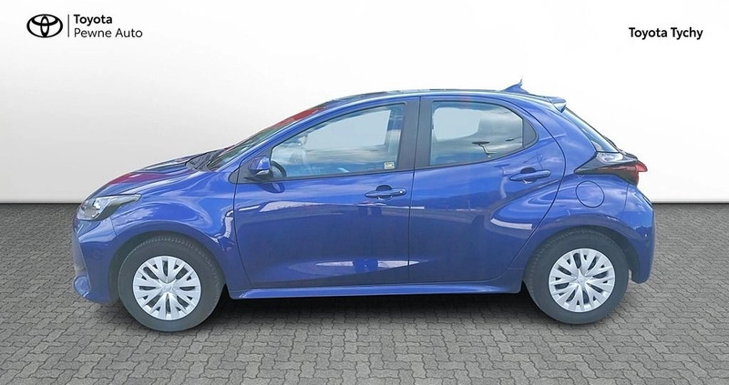 Toyota Yaris cena 67900 przebieg: 66229, rok produkcji 2022 z Tychy małe 211